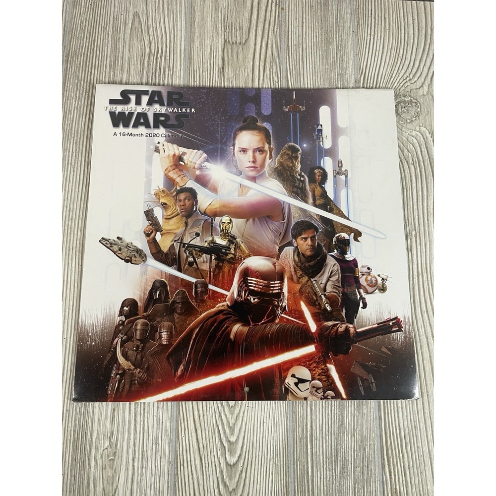 Star Wars The Rise of Skywalker 2020 Wall Calendar 16 Month DateWorks Disney NEW